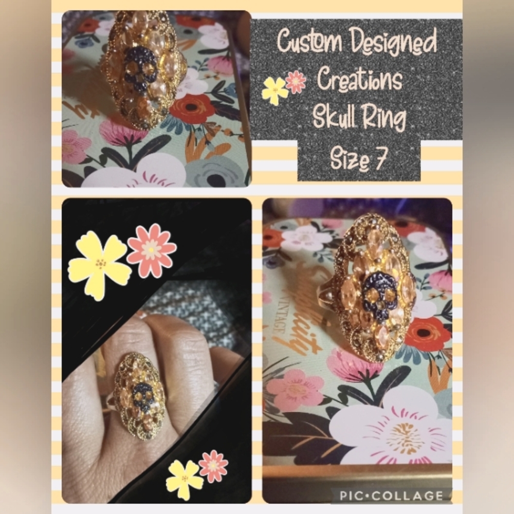 Custom Designed Creations Skull Ring